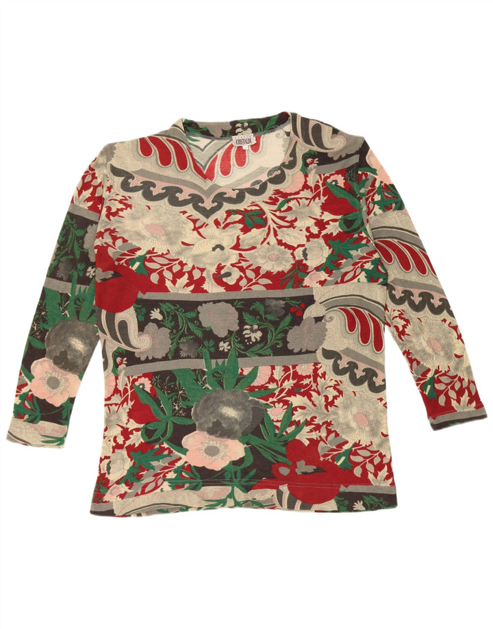 Cristaldi Blusa holgada para mujer UK 44 Mediana Multicolor Floral