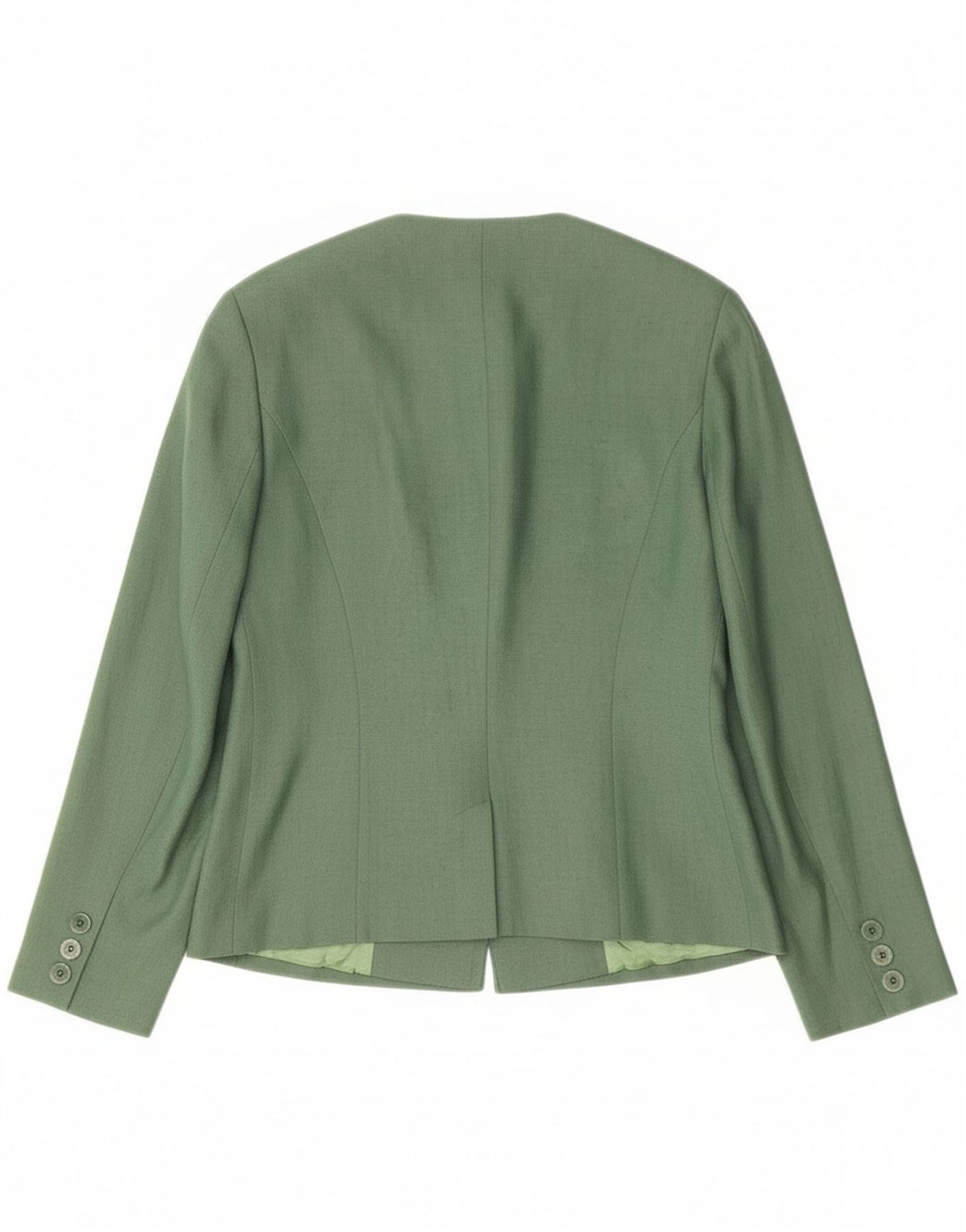 Gerry Weber Chaqueta tipo blazer de 1 botón para mujer EU 38 Lino verde medio