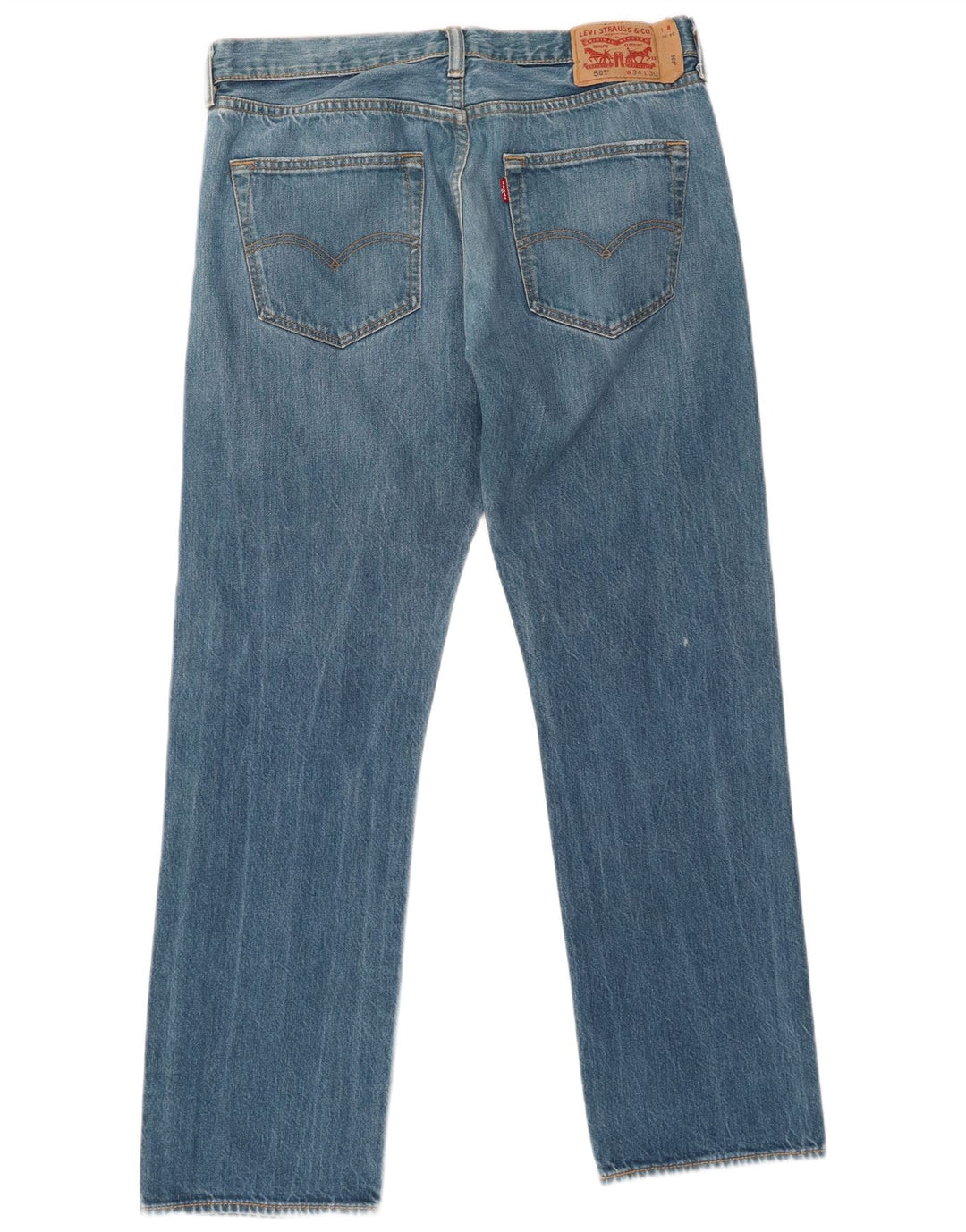 Levi's Vaqueros rectos 501 para hombre W34 L30 Algodón azul