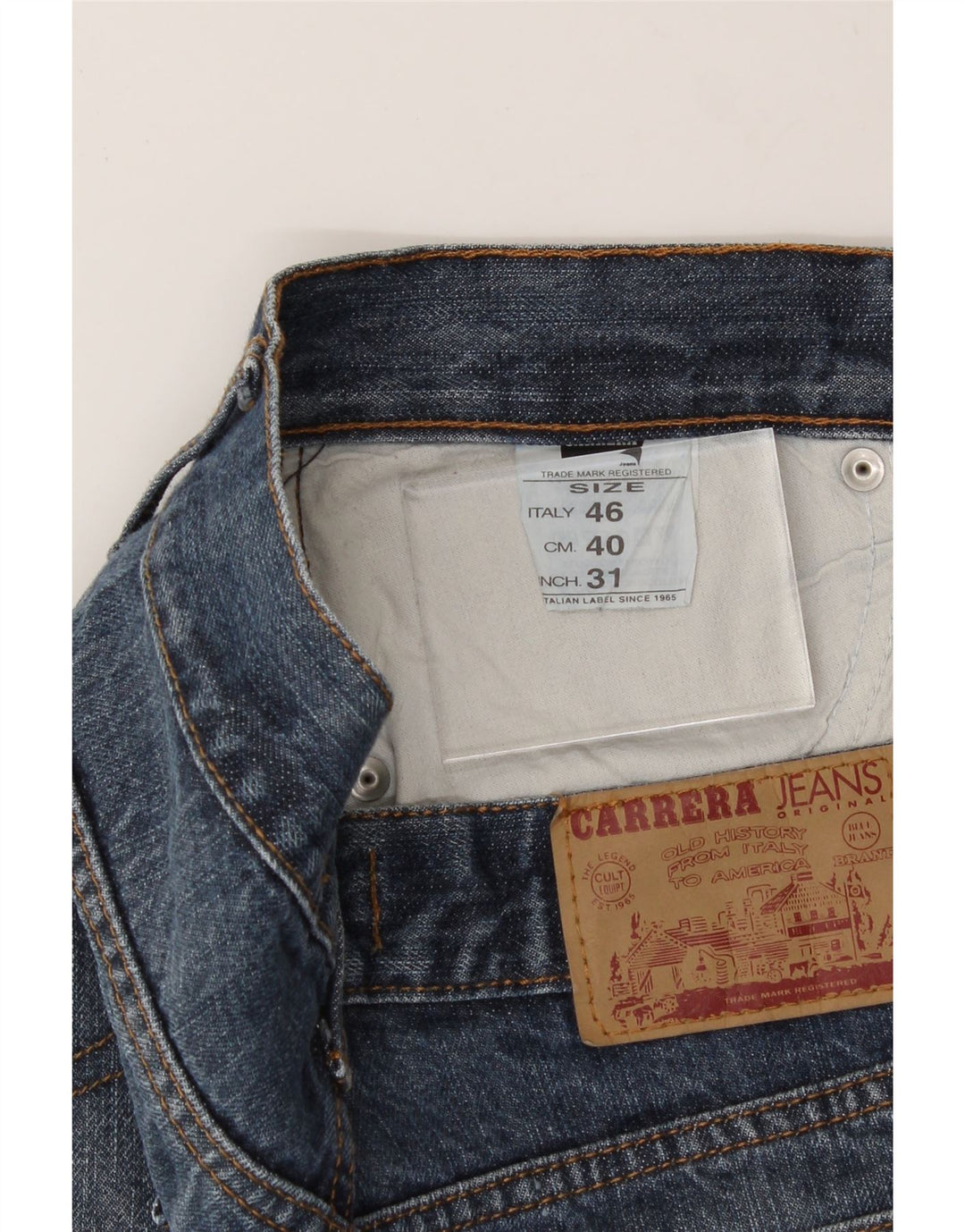 CARRERA Mens Regular Straight Jeans W31 L30 Blue Cotton Vintage Carrera and Second-Hand Carrera from Messina Hembry 