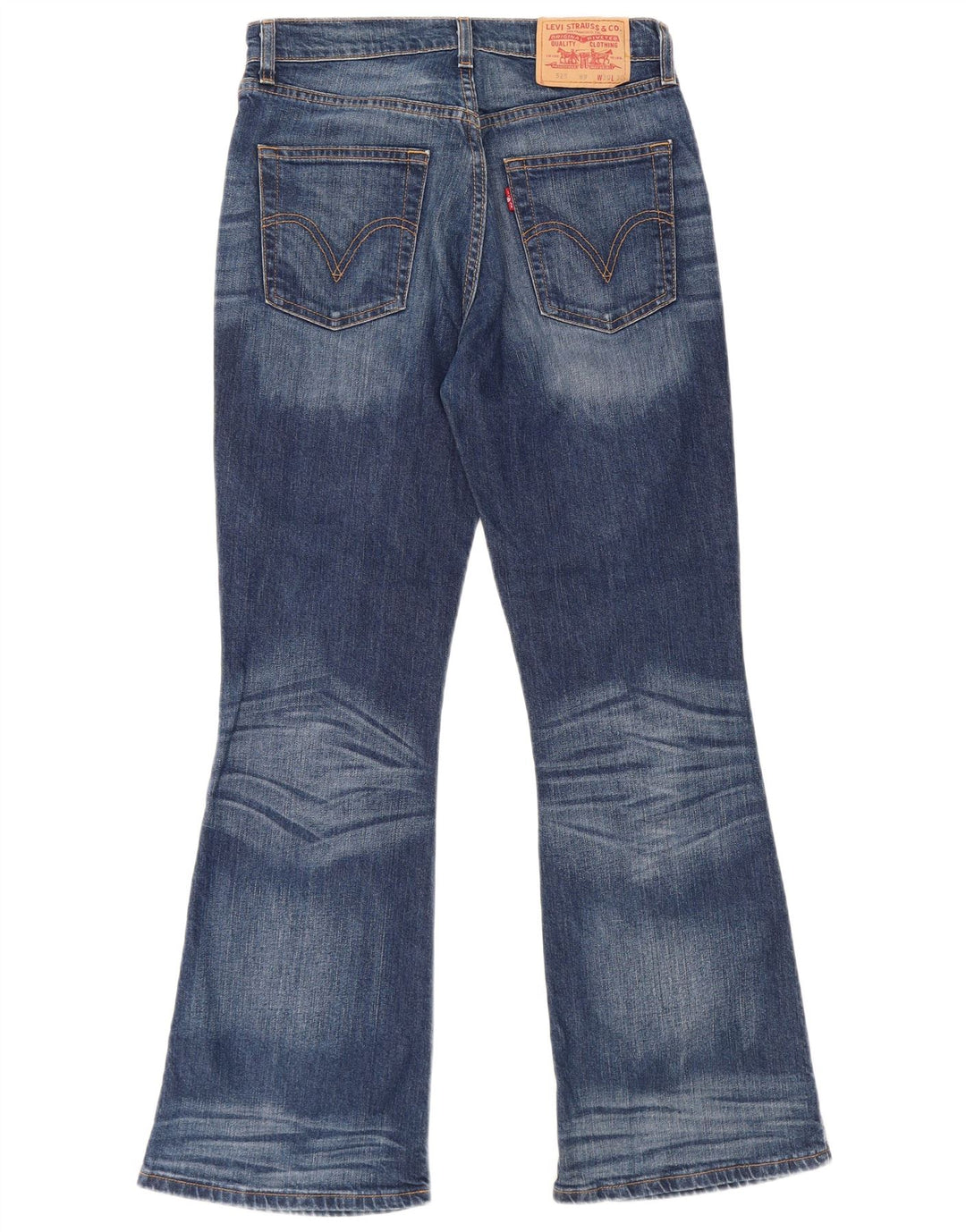 Levi's Mujer 525 Bootcut Jeans W30 L30 Algodón Azul Marino