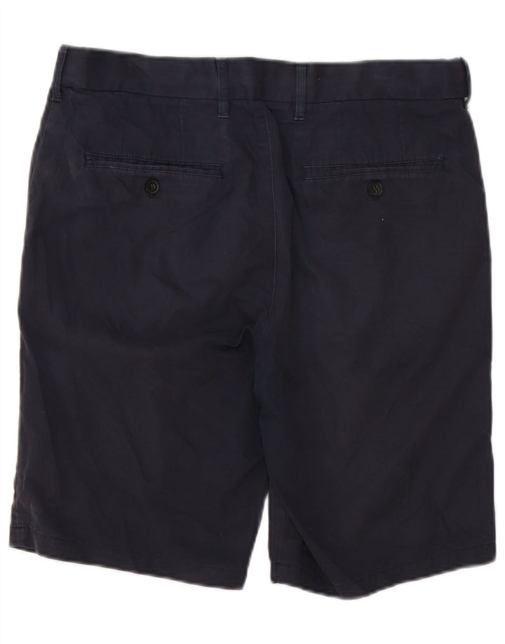 Marks & Spencer Pantalones cortos chinos para hombre W32 Algodón azul marino mediano