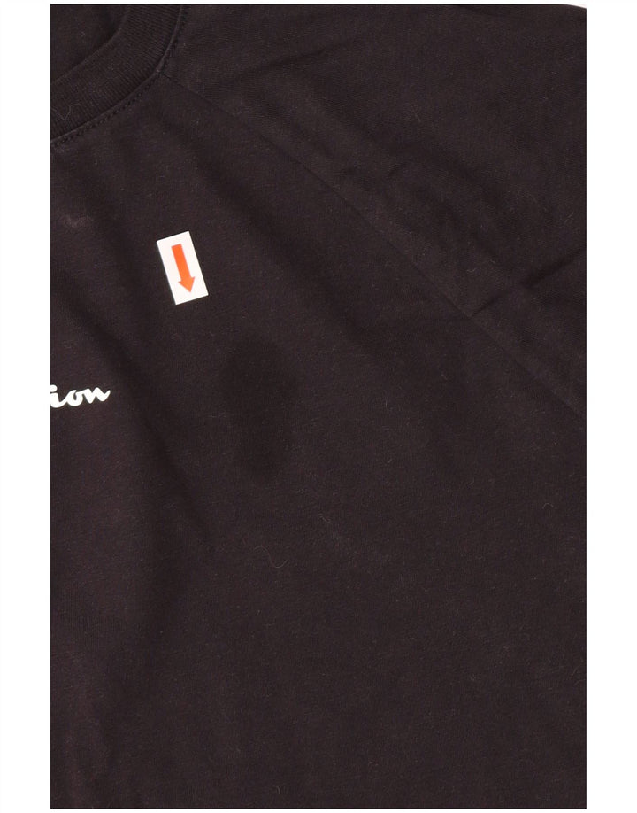 Champion Camiseta Gráfica Mujer Top XL Algodón Negro