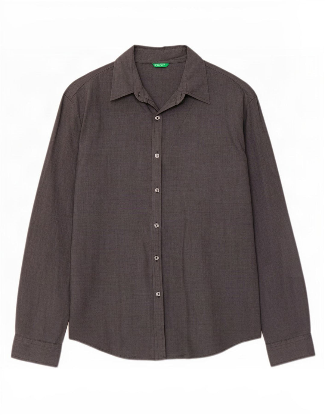 Camisa Benetton Mujer ES 46 Grande Gris Raya diplomática