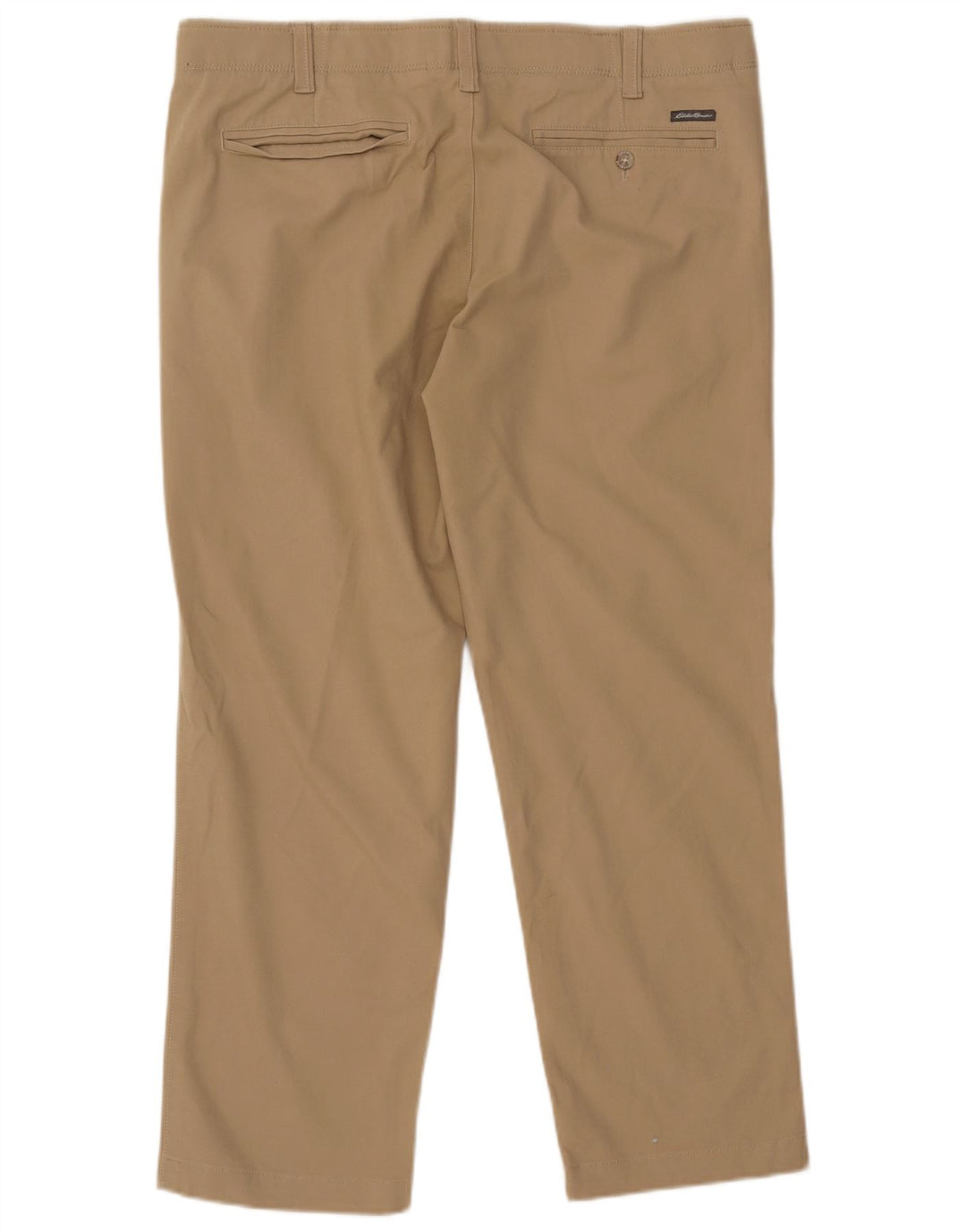 EDDIE BAUER Pantalón chino recto para hombre W38 L30 Algodón beige