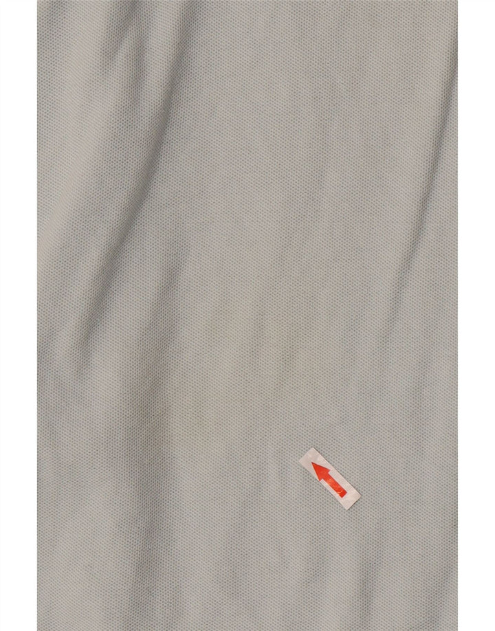 Fila Polo para hombre de algodón gris grande