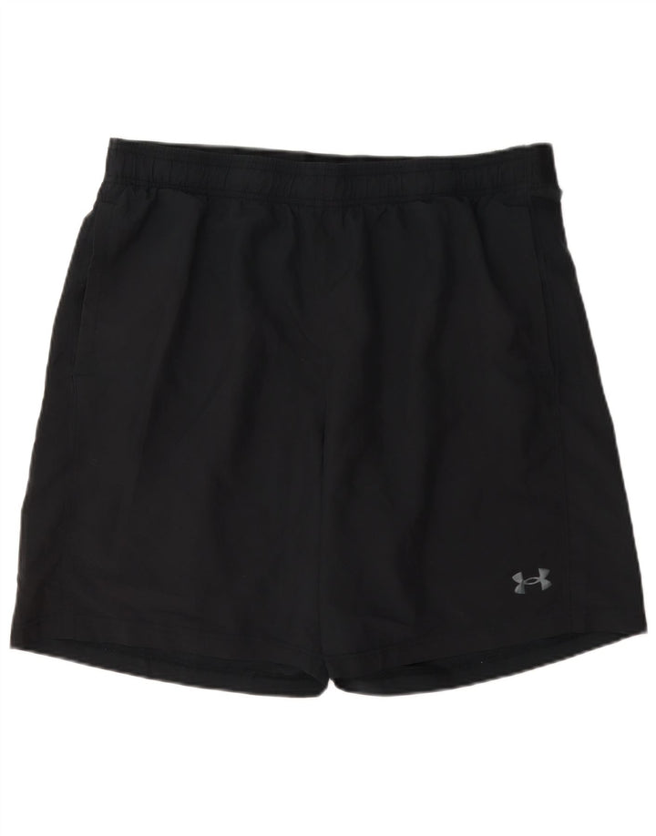 Under Armour Pantalones cortos deportivos regulares para hombre XL Poliéster negro