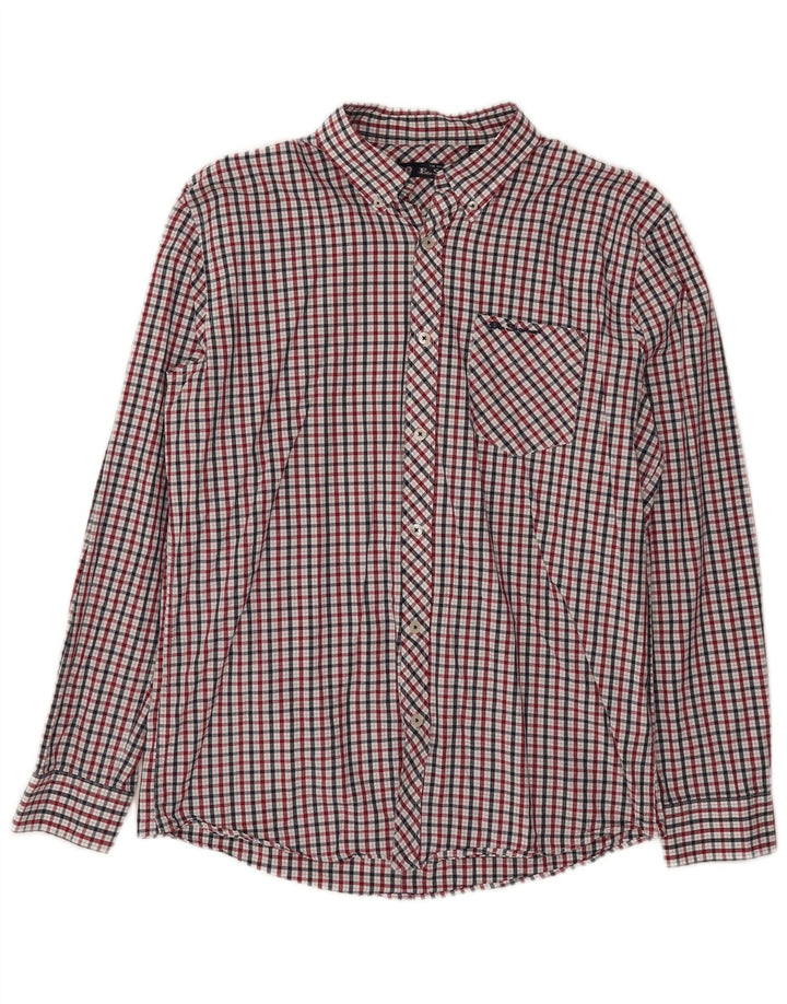 Camisa Ben Sherman Hombre Grande Algodón Cuadros Multicolores