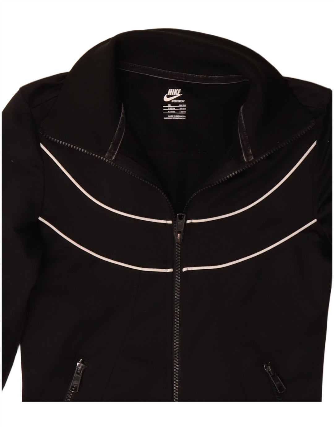 Nike - Chaqueta de chándal para mujer, talla 6/8, color negro