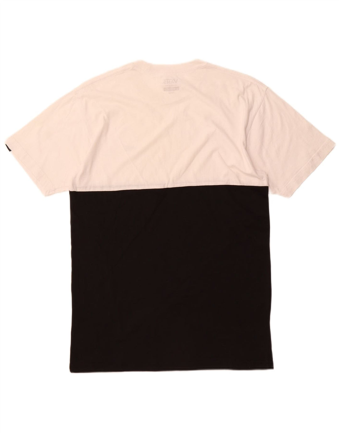 VANS Hombre Classic Fit Camiseta Top Medium White Colorblock