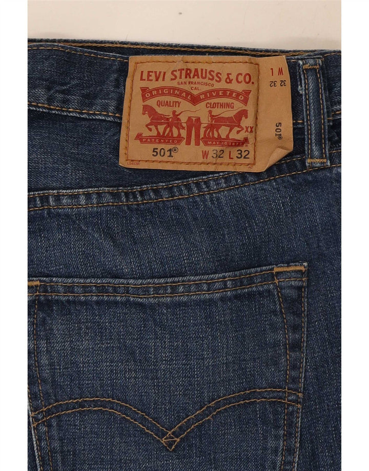 Levi's Jeans rectos 501 para hombre W32 L32 Algodón azul marino
