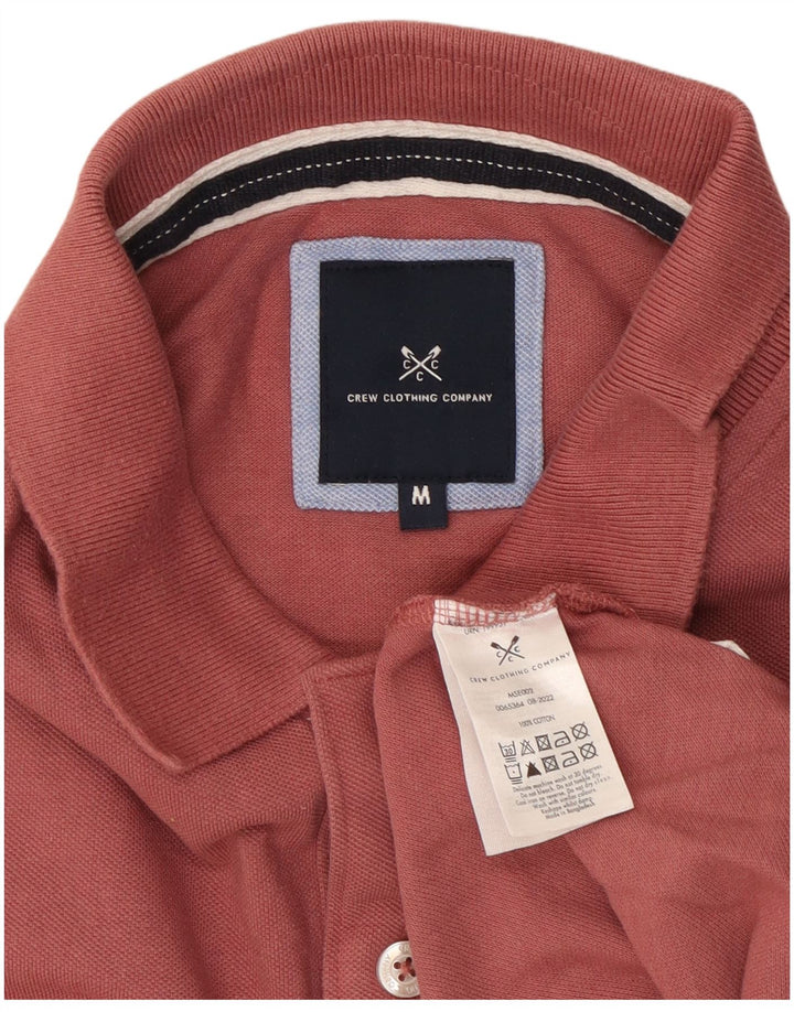 Crew Clothing Polo para hombre de algodón granate medio