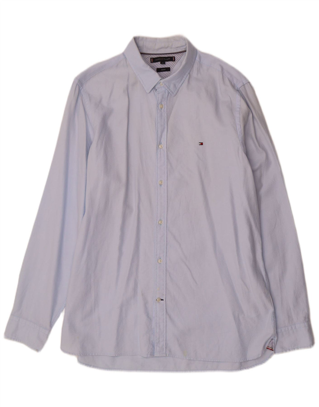TOMMY HILFIGER Camisa ajustada para hombre XL Azul