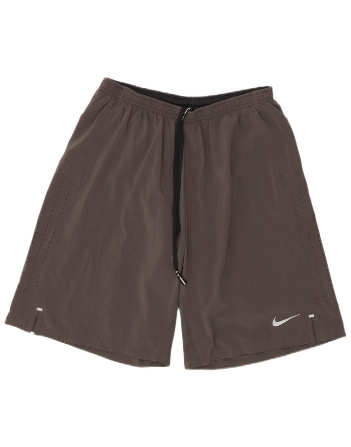 Pantalones cortos deportivos Nike para hombre Gris medio Poliéster