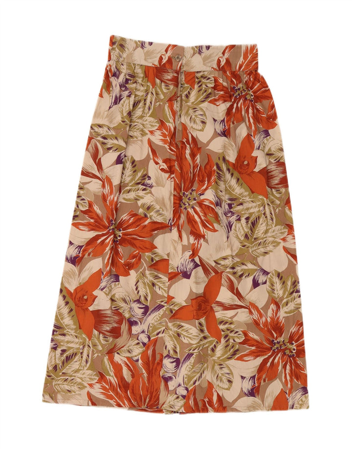 VINTAGE Womens Maxi A-Line Skirt IT 44 Medium W27  Multicoloured Floral Vintage Vintage and Second-Hand Vintage from Messina Hembry 