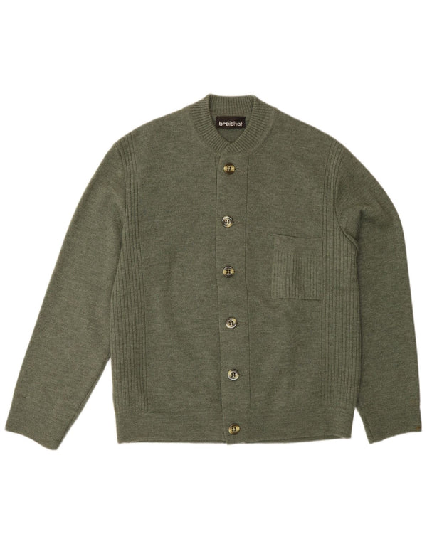 Breidhof - Cárdigan de ajuste regular para hombre, talla 52, color verde grande
