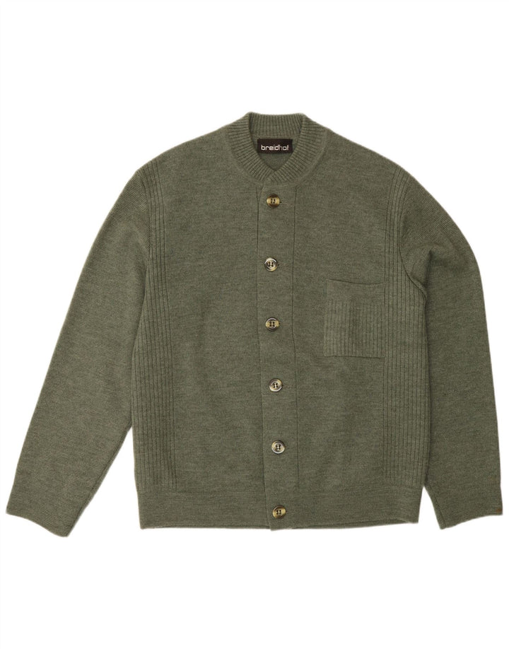 Breidhof - Cárdigan de ajuste regular para hombre, talla 52, color verde grande
