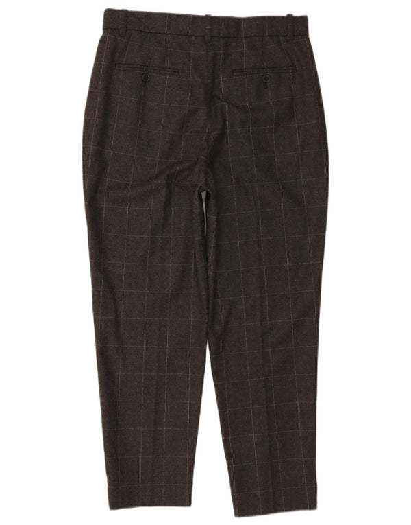 Ralph Lauren Pantalones chinos cónicos para mujer US 4 Small W30 L26 Gray Check
