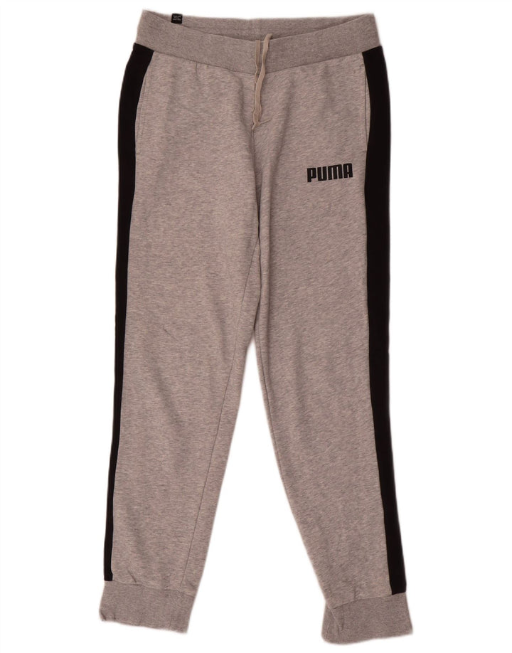 Puma Pantalones De Chándal Para Hombre Joggers Small Gris Colorblock
