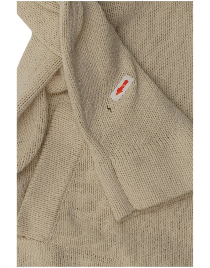 Joules Suéter tipo jersey con cuello chal para mujer UK 8 Small Off White