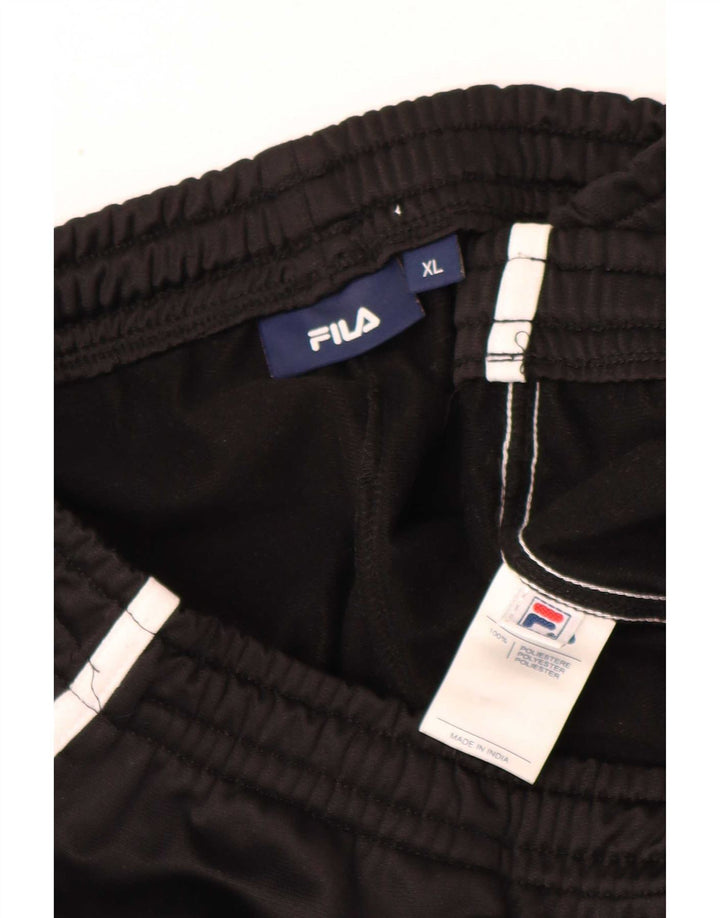 Fila Pantalón De Chándal Regular Hombre XL Poliéster Negro