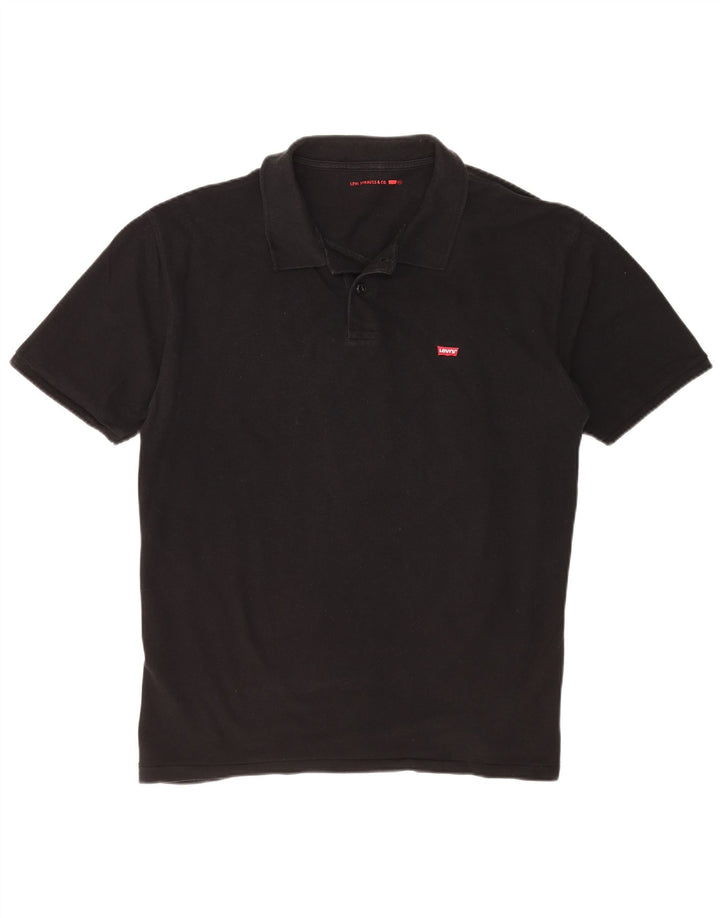 LEVI'S Polo para hombre 2XL Algodón negro