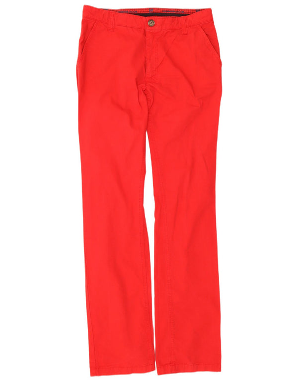Pantalones casuales rectos vintage para hombre W31 L34 Algodón rojo