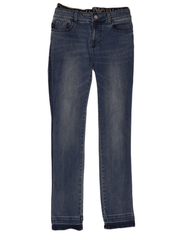 Emporio Armani Boys Slim Jeans 14-15 Years W30 L33 Blue Cotton