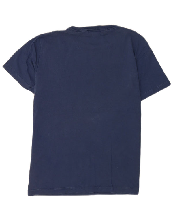Replay Camiseta con gráfico regular para hombre Top mediano azul marino