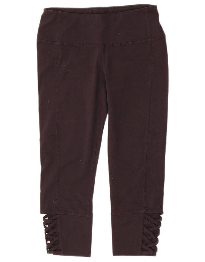 ATHLETA Leggings capri para mujer UK 10 Small Nylon negro