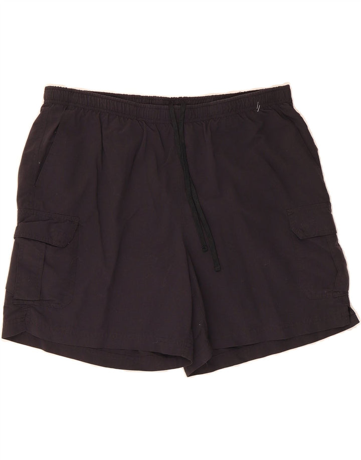 L.L.BEAN Womens Sport Shorts UK 16 Large  Black Vintage L.L.Bean and Second-Hand L.L.Bean from Messina Hembry 