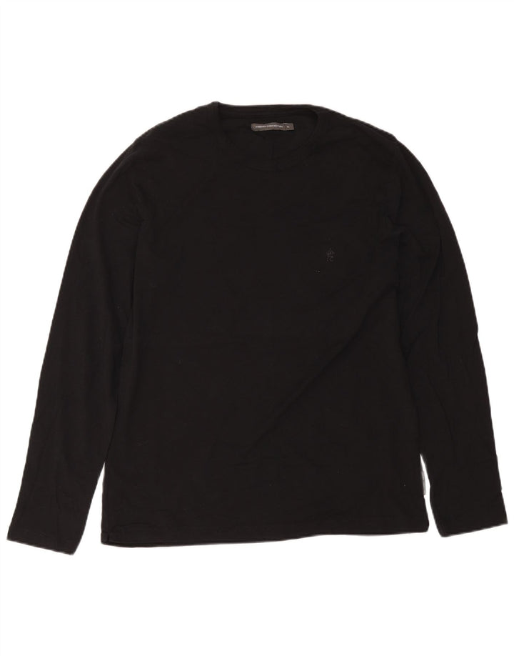 French Connection Camiseta Hombre Manga Larga XL Algodón Negro
