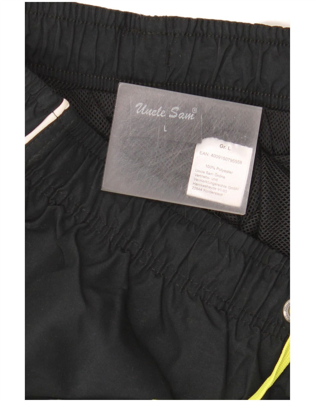 Tío Sam Pantalones de chándal con estampado gráfico para hombre Poliéster negro grande