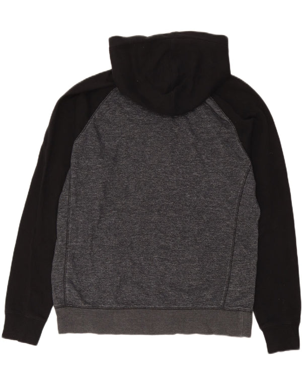 Billabong Hombre Sudadera Con Capucha Jumper Large Gris Colorblock Algodón