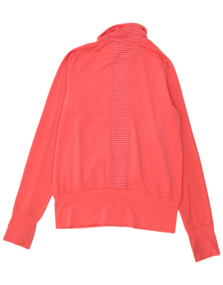 Adidas Mujer Chándal Top Chaqueta UK 12/14 Medio Rosa Poliéster