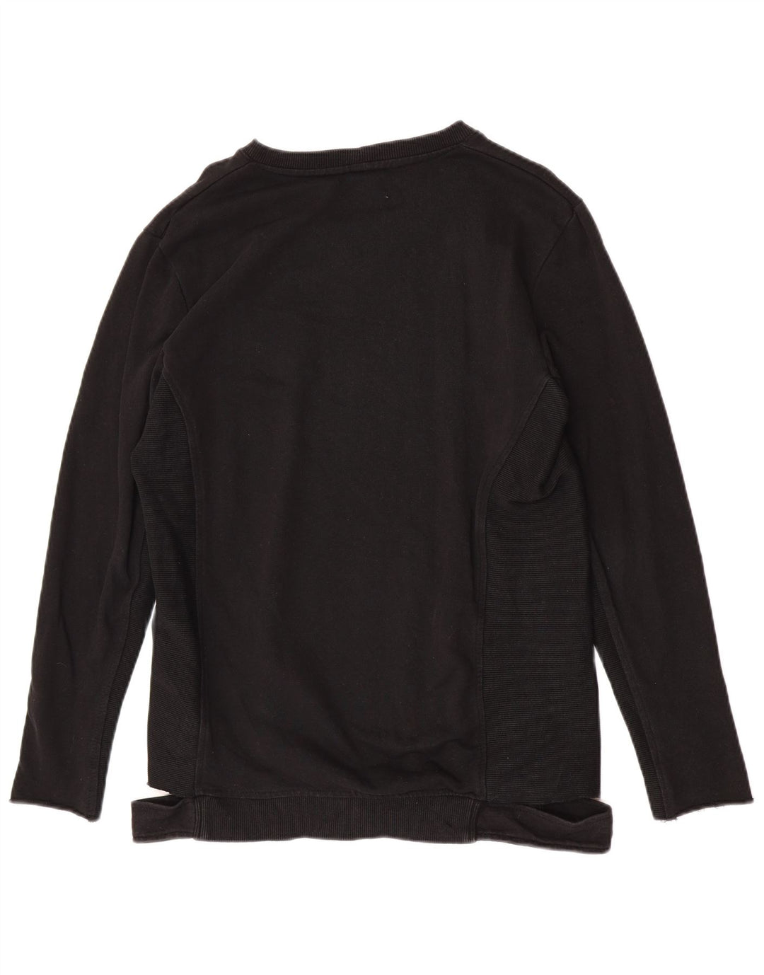 Zara Hombre Sudadera Jumper Large Negro Algodón