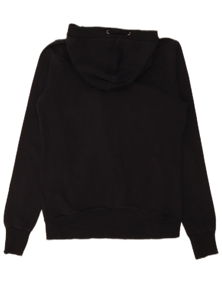 CHAMPION Suéter con capucha y cremallera para mujer UK 12 Medium Black