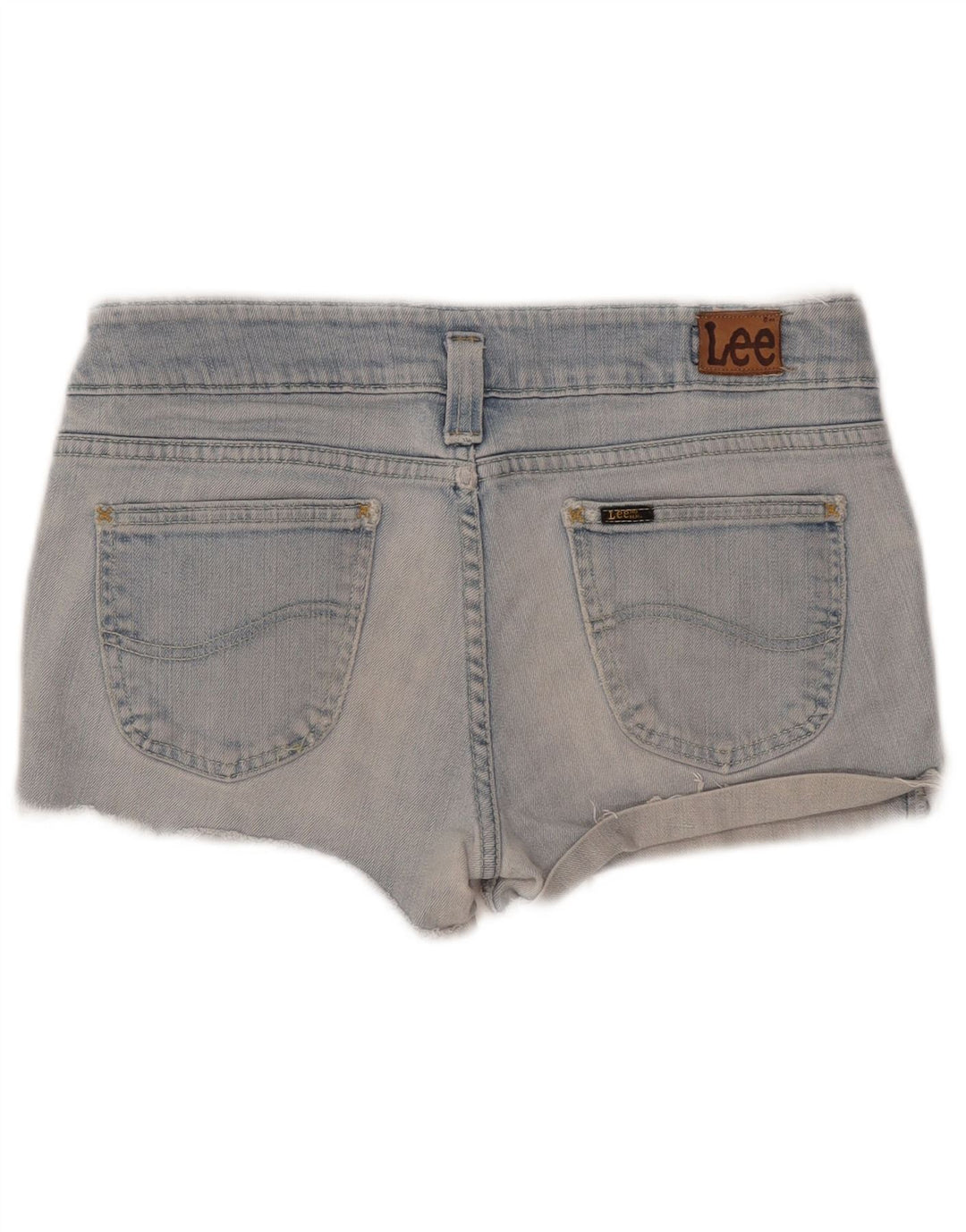 Lee Shorts De Mezclilla Para Mujer W32 Grande Azul