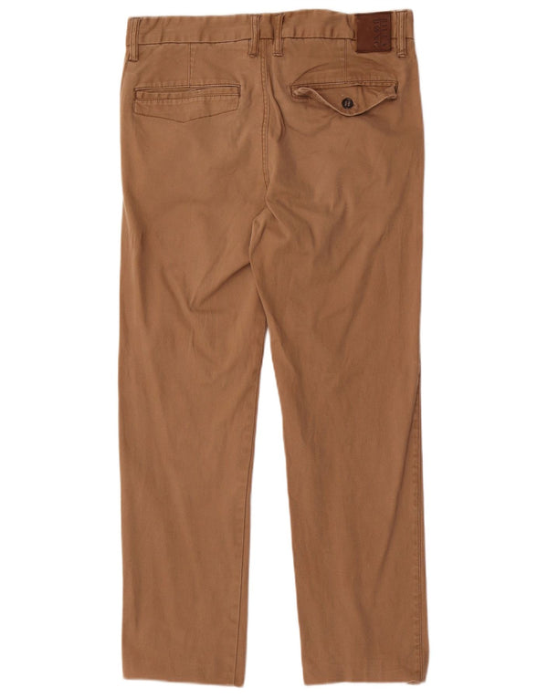 Billabong Mens Straight Chino Trousers W30 L27 Brown Cotton