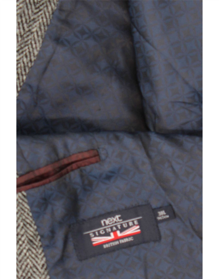Next Chaqueta tipo blazer de 2 botones para hombre UK 38 Medium Grey Chevron