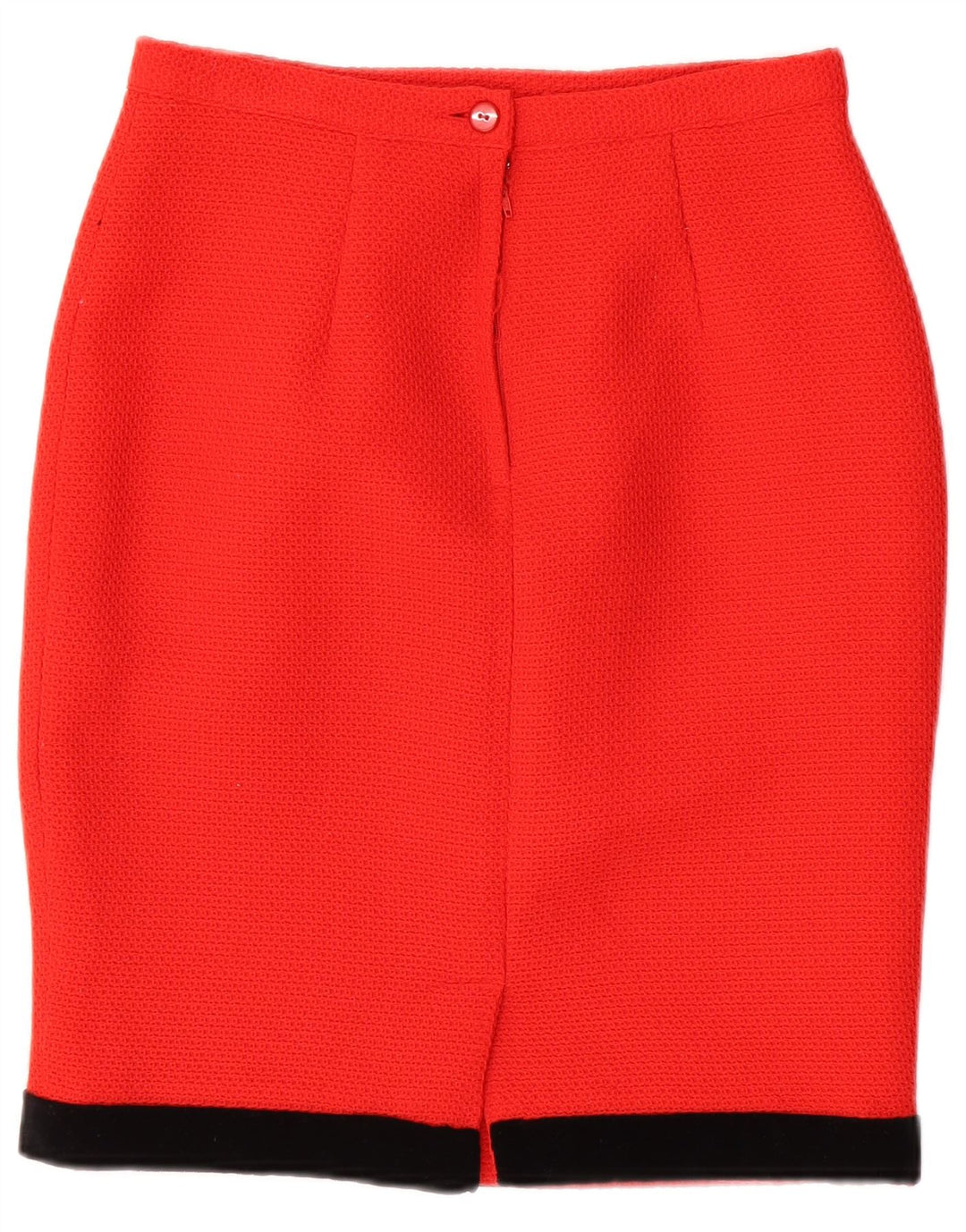 VINTAGE Conjunto de falda de 2 piezas para mujer IT 44 Medio W26 Poliéster rojo