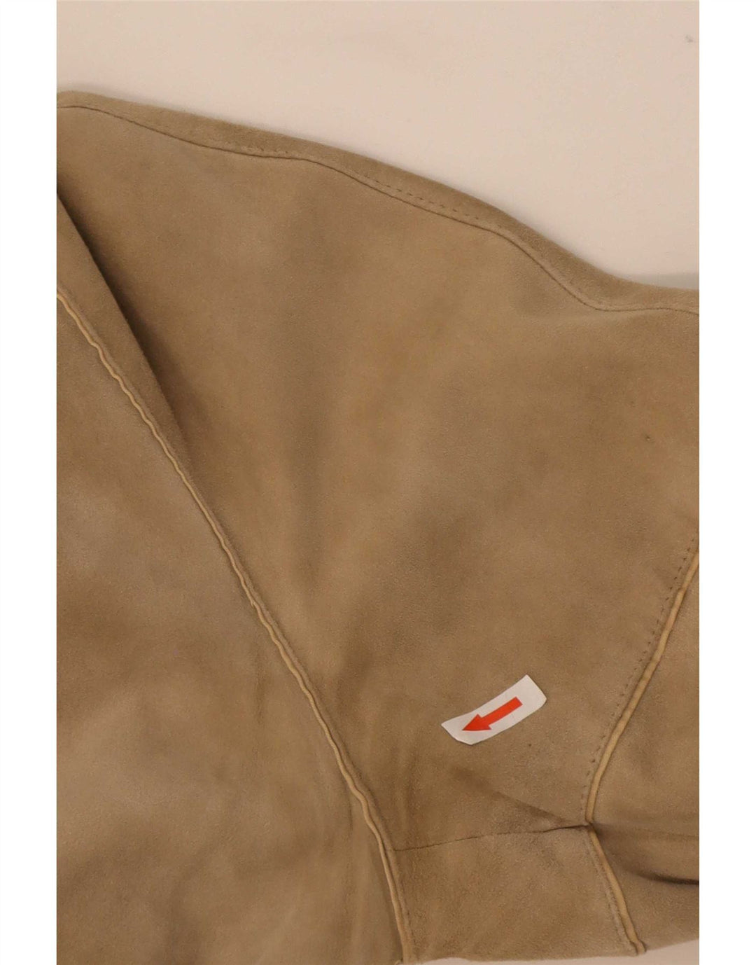 Chaqueta de ante reversible para hombre vintage IT 48 cuero beige medio