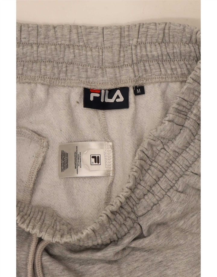 Fila Shorts deportivos gráficos para hombre de algodón color block en gris medio