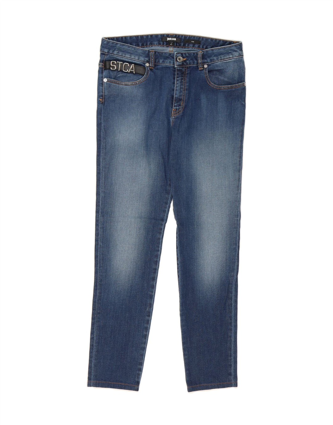 JUST CAVALLI Womens Slim Jeans W30 L29 Blue Cotton Vintage Just Cavalli and Second-Hand Just Cavalli from Messina Hembry 