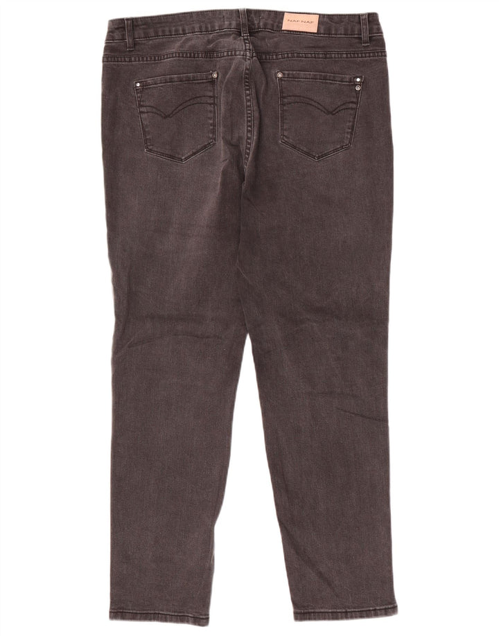 Naf Naf Vaqueros ajustados para mujer EU 42 Large W34 L28 Gris