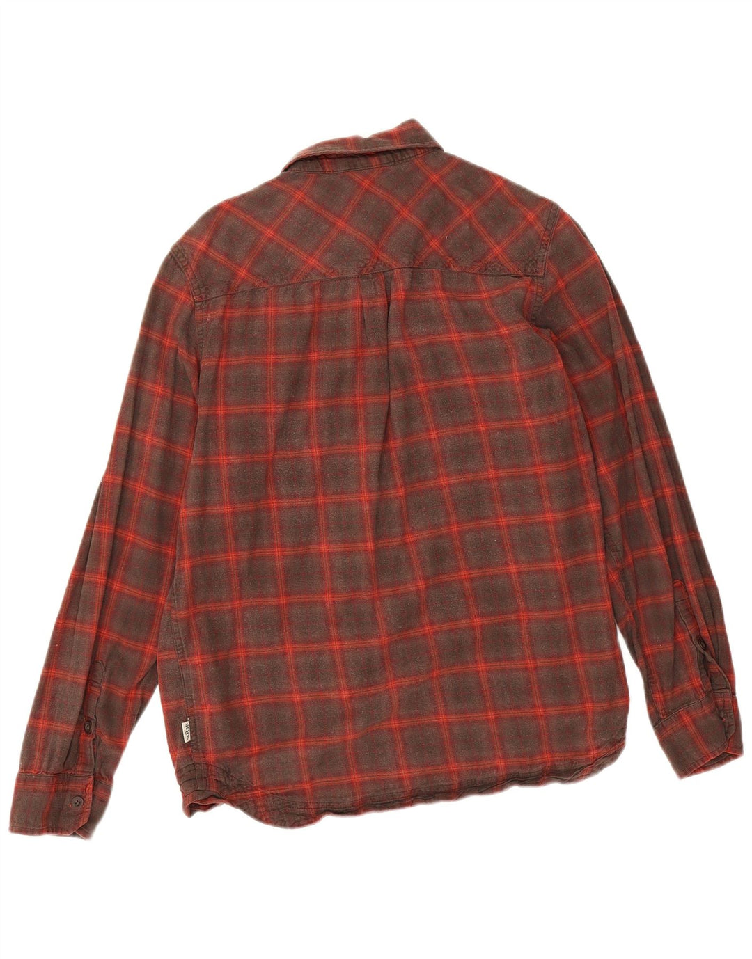 Camisa De Franela Rab De Algodón A Cuadros Rojo Mediano Hombre