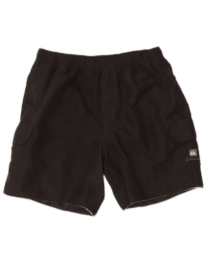 Quiksilver Shorts Deportivos Cargo Hombre Negro Mediano