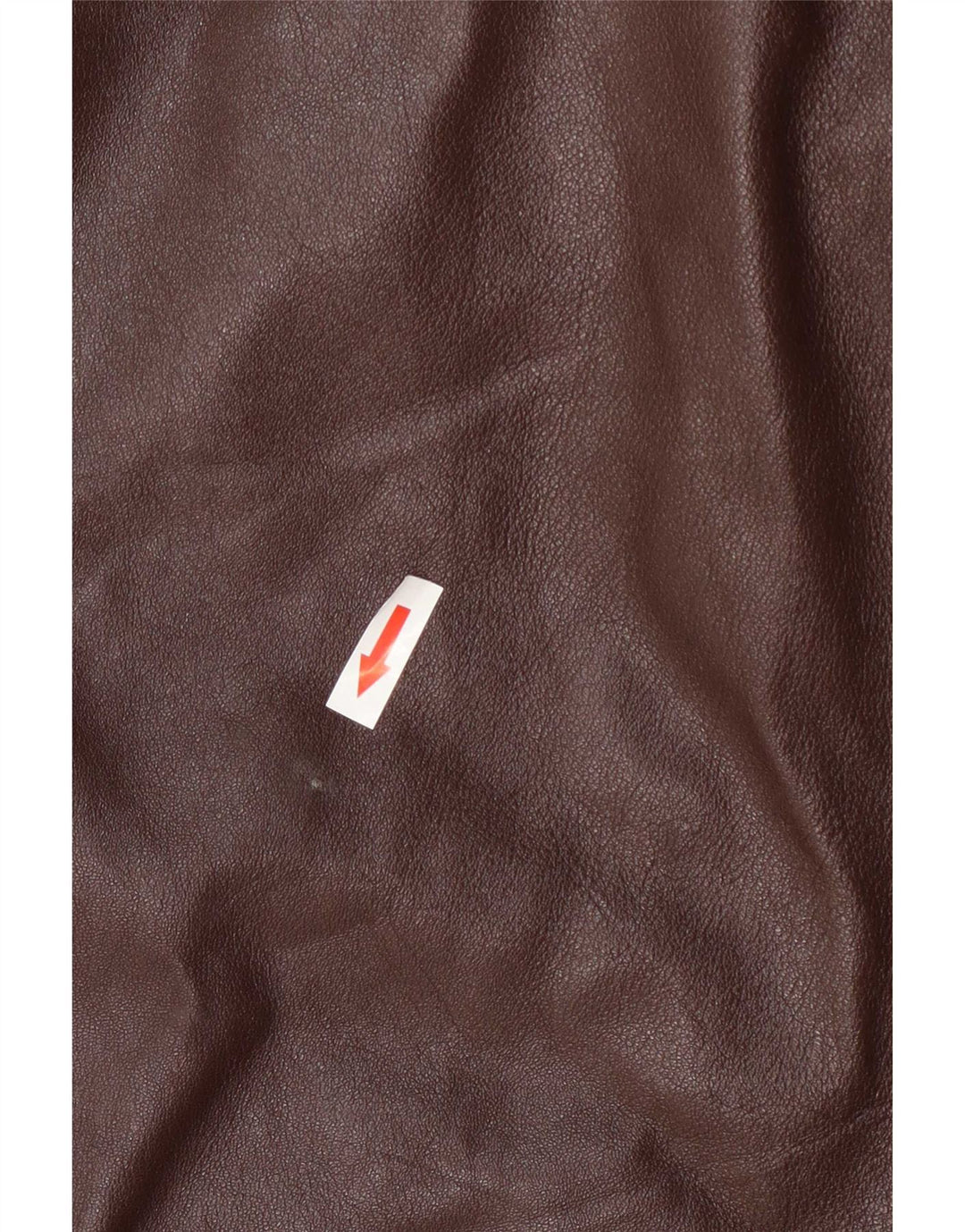 Abrigo de cuero vintage para mujer IT 48 XL Borgoña