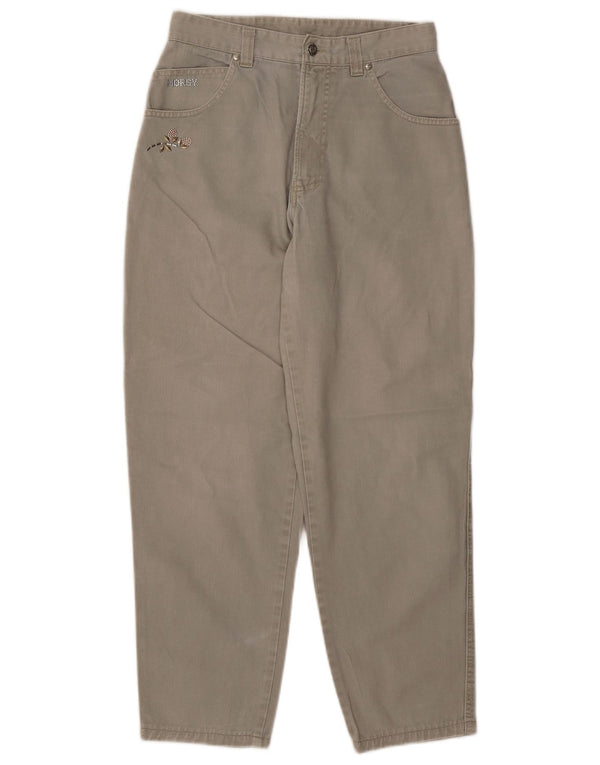 Vaqueros cónicos de cintura alta para mujer Horsy W30 L27 Algodón gris