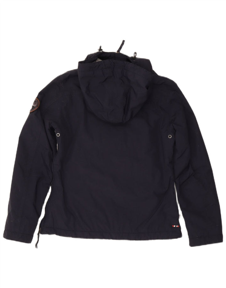Napapijri Chaqueta anorak con gráfico geográfico para mujer Reino Unido 44 Azul marino mediano